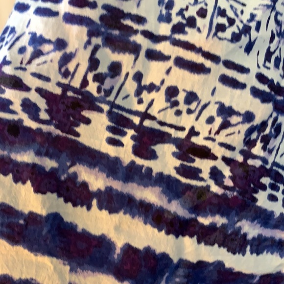 BeachLunchLounge Collection Blue & White Short-sleeve Top/Cover-Up Size XS/TP - Picture 4 of 6